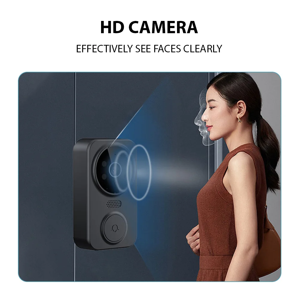 4.3'' IPS Screen 2.4G Wireless Visual Intercom Doorbell with Screen Smart High-definition Video Monitoring Two-Way Intercom
