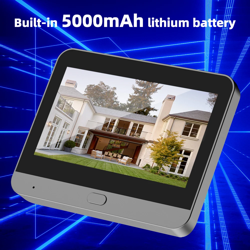 3MP Smart Life Tuya 1080P WiFi Door Bell Eye Peephole Camera 5000mAh Battery PIR Motion Detector IR Alexa Google Digital Viewer 3MP Smart Life Tuya 1080P WiFi Door Bell Eye Peephole Camera 5000mAh Battery PIR Motion Detector IR Alexa Google Digital Viewer