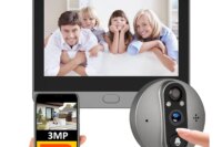 3MP Smart Life Tuya 1080P WiFi Door Bell Eye Peephole Camera 5000mAh Battery PIR Motion Detector IR Alexa Google Digital Viewer