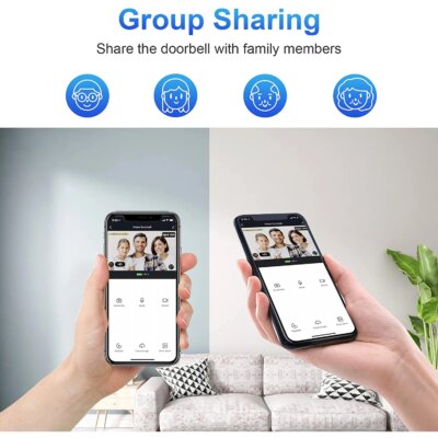 1080P Wireless Video Doorbell Camera WiFi Smart Door Bell Tuya Smart Home Security Motion Detect Night Vision Intercom Doorbell - Image 6