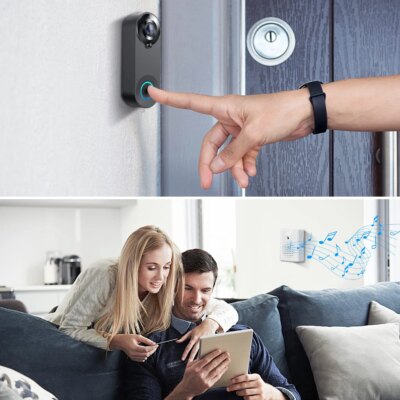 1080P Wireless Video Doorbell Camera WiFi Smart Door Bell Tuya Smart Home Security Motion Detect Night Vision Intercom Doorbell - Image 4