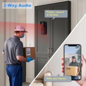 5G 2.4G WiFi Video Doorbell 1080P Tuya Smart Outdoor Wireless Intercom Waterproof Wireless Camera with AC/DC Power Ringing Bell - Image 6