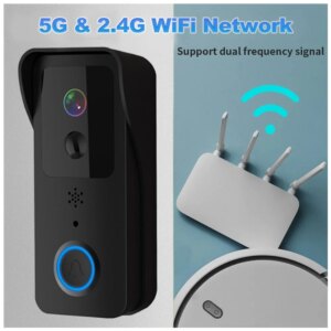 5G 2.4G WiFi Video Doorbell 1080P Tuya Smart Outdoor Wireless Intercom Waterproof Wireless Camera with AC/DC Power Ringing Bell - Image 2