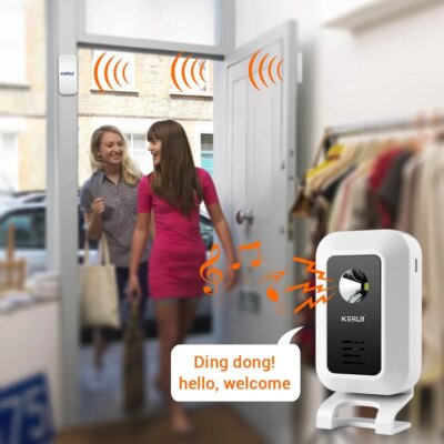 KERUI M7 Welcome Motion Sensor Security Alarm 32 Songs DoorBell Chime Wireless Smart Home LED Night Light Door Window Store Shop - Image 3