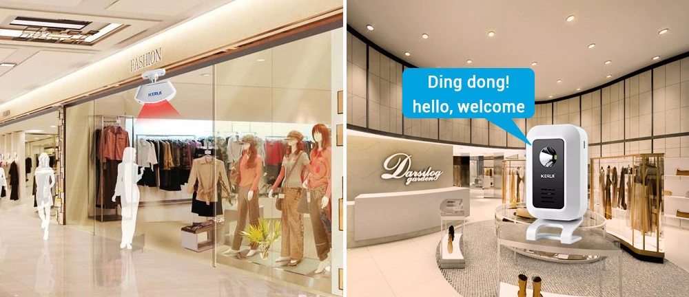 KERUI M7 Welcome Motion Sensor Security Alarm 32 Songs DoorBell Chime Wireless Smart Home LED Night Light Door Window Store Shop KERUI M7 Welcome Motion Sensor Security Alarm 32 Songs DoorBell Chime Wireless Smart Home LED Night Light Door Window Store Shop