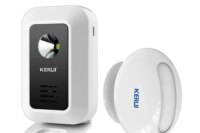 KERUI M7 Welcome Motion Sensor Security Alarm 32 Songs DoorBell Chime Wireless Smart Home LED Night Light Door Window Store Shop