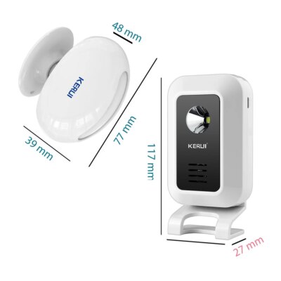 KERUI M7 Welcome Motion Sensor Security Alarm 32 Songs DoorBell Chime Wireless Smart Home LED Night Light Door Window Store Shop - Image 6