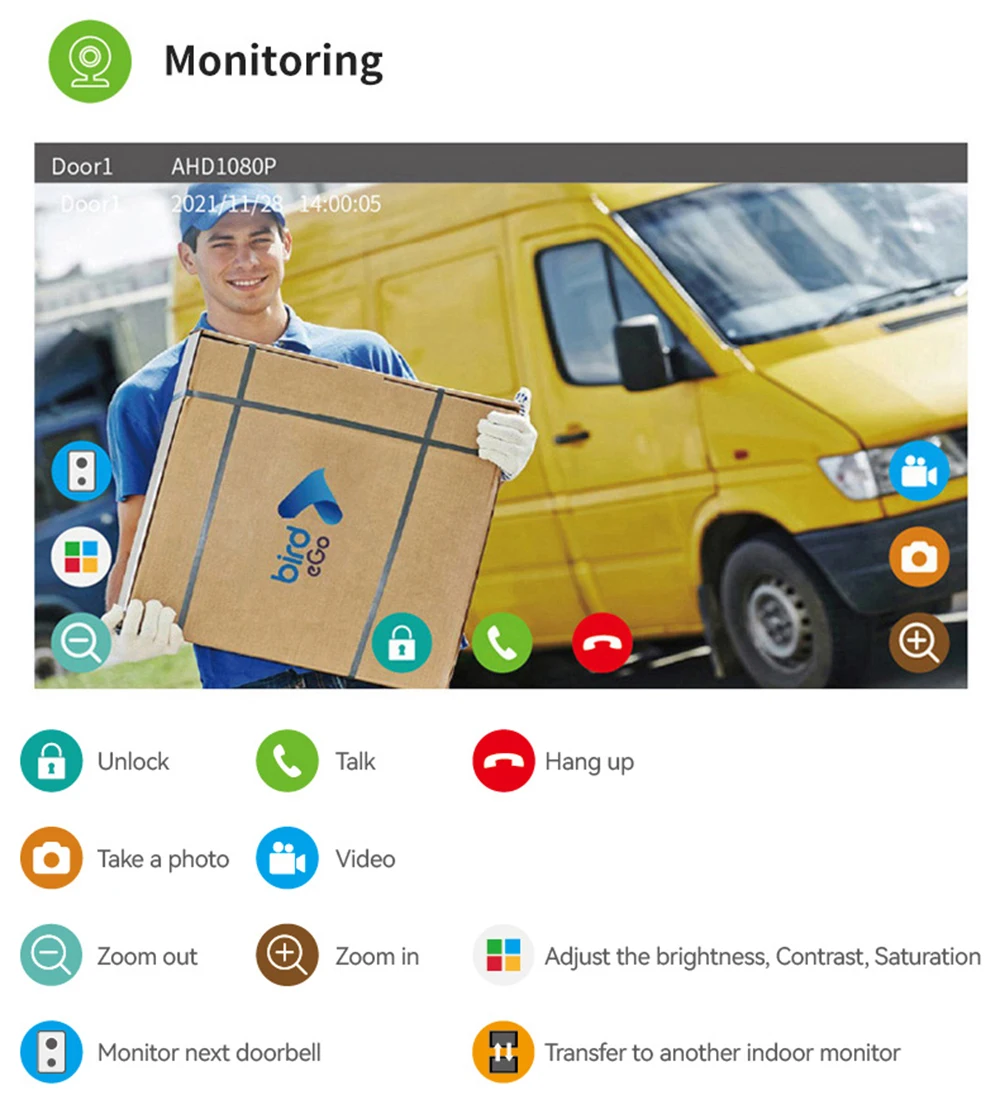 Fingerprint 5in1 Unlock Wifi Doorbell Video Intercom System For Home Doorphone Tuya Smart 1080P Touch Monitor Security Protect Fingerprint 5in1 Unlock Wifi Doorbell Video Intercom System For Home Doorphone Tuya Smart 1080P Touch Monitor Security Protect