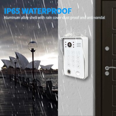 Fingerprint 5in1 Unlock Wifi Doorbell Video Intercom System For Home Doorphone Tuya Smart 1080P Touch Monitor Security Protect - Image 3