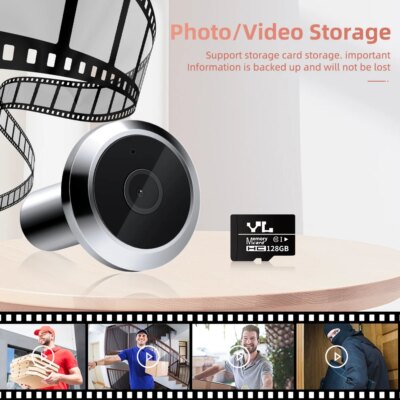WSDCAM 1080P Tuya Doorbell Camera PIR Motion Detection Wifi Doorbell Night Vision Peepholes 4.3 Inch Monitor - Image 6