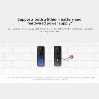 Xiaomi Smart Doorbell 3S 2K Ultra HD Night Vision Video Doorbell Long Battery AI Human Recognition Work with Mi home APP - Image 5