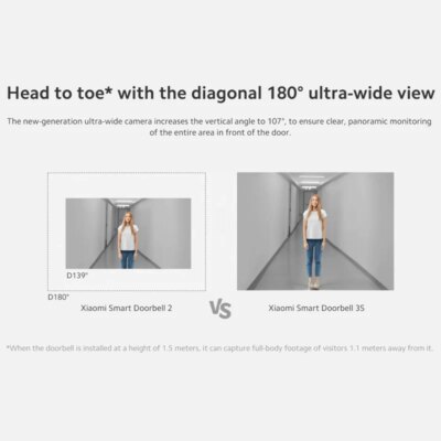 Xiaomi Smart Doorbell 3S 2K Ultra HD Night Vision Video Doorbell Long Battery AI Human Recognition Work with Mi home APP - Image 3