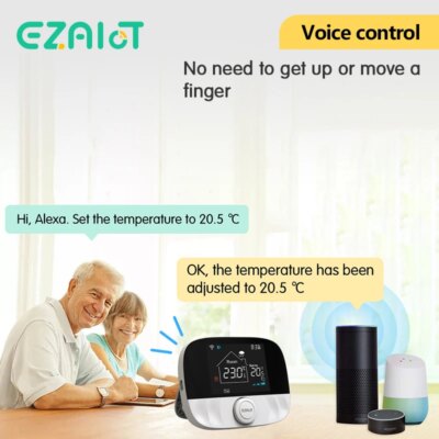 RF433 Wireless Thermostat WiFi for Floor Heating Water Gas Boiler Home Room Tuya Smart Programmable Temperature Controller - Image 4