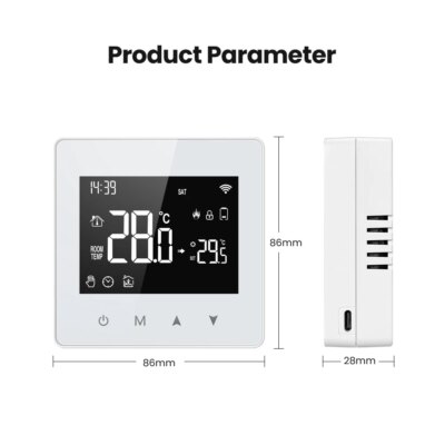 AVATTO Tuya WiFi/ZigBee Smart Thermostat,Low Power Battery Water Gas Boiler Temperature Controller For Alexa Google Home Alice - Image 6