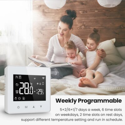 AVATTO Tuya WiFi/ZigBee Smart Thermostat,Low Power Battery Water Gas Boiler Temperature Controller For Alexa Google Home Alice - Image 5