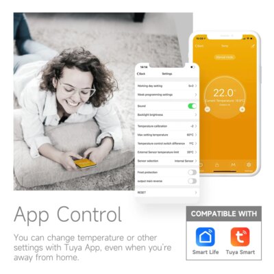 Beok Tuya Wifi Room Thermostat Underfloor Heating System Thermoregulator for Gas Boiler Electric Heating with Alexa Google Home - Image 2