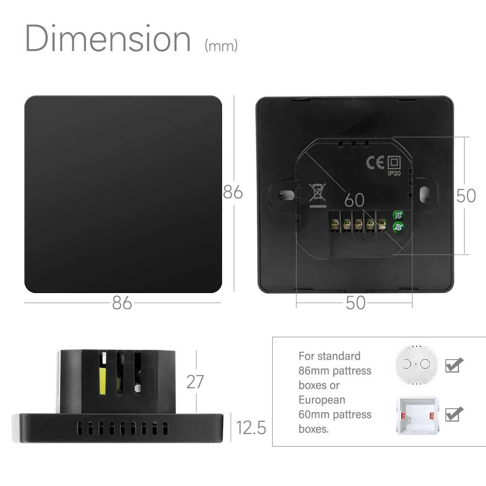 Beok Tuya Wifi Room Thermostat Underfloor Heating System Thermoregulator for Gas Boiler Electric Heating with Alexa Google Home Beok Tuya Wifi Room Thermostat Underfloor Heating System Thermoregulator for Gas Boiler Electric Heating with Alexa Google Home