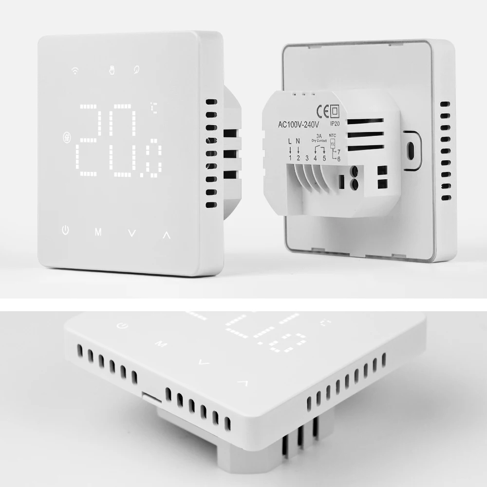 Beok Tuya Wifi Room Thermostat Underfloor Heating System Thermoregulator for Gas Boiler Electric Heating with Alexa Google Home Beok Tuya Wifi Room Thermostat Underfloor Heating System Thermoregulator for Gas Boiler Electric Heating with Alexa Google Home