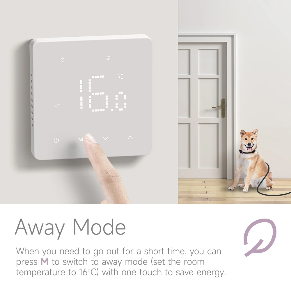 Beok Tuya Wifi Room Thermostat Underfloor Heating System Thermoregulator for Gas Boiler Electric Heating with Alexa Google Home Beok Tuya Wifi Room Thermostat Underfloor Heating System Thermoregulator for Gas Boiler Electric Heating with Alexa Google Home