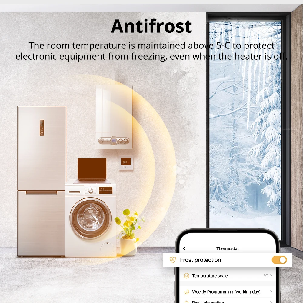 Beok Smart Home Tuya WIFI Thermostat Battery-powered Thermoregulator for Gas Boiler Smart Life Work with Alexa Google Home Beok Smart Home Tuya WIFI Thermostat Battery-powered Thermoregulator for Gas Boiler Smart Life Work with Alexa Google Home