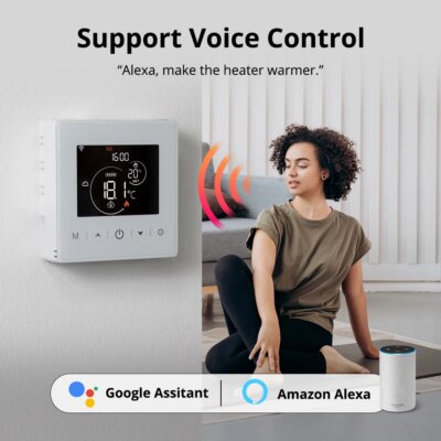 Beok Smart Home Tuya WIFI Thermostat Battery-powered Thermoregulator  for Gas Boiler Smart Life Work with Alexa Google Home - Image 2