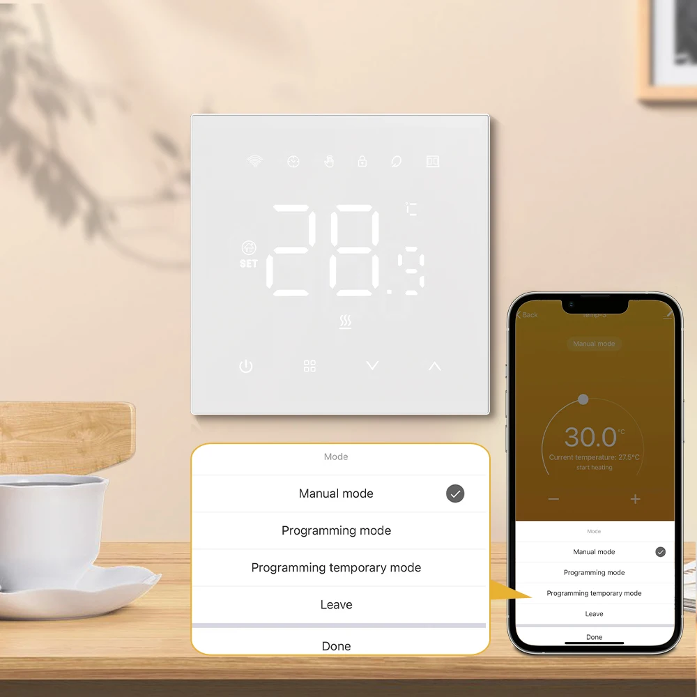 AVATTO Tuya WiFi Smart Thermostat，Electric Heating Water Gas Boiler Temperature Controller Works With Google Home Alexa Alice