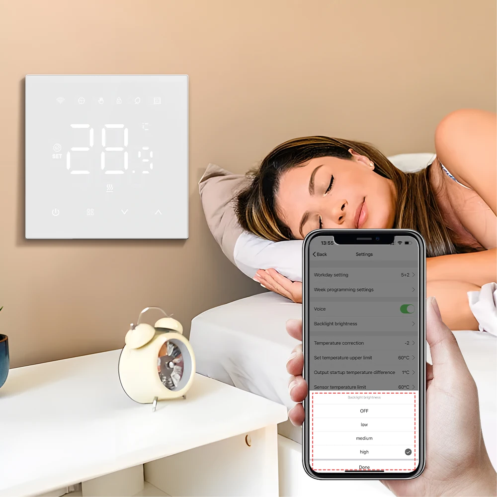 AVATTO Tuya WiFi Smart Thermostat，Electric Heating Water Gas Boiler Temperature Controller Works With Google Home Alexa Alice