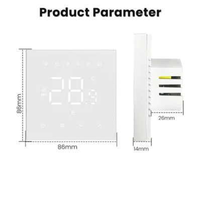 AVATTO Tuya WiFi Smart Thermostat，Electric Heating Water Gas Boiler Temperature Controller Works With Google Home Alexa Alice - Image 6