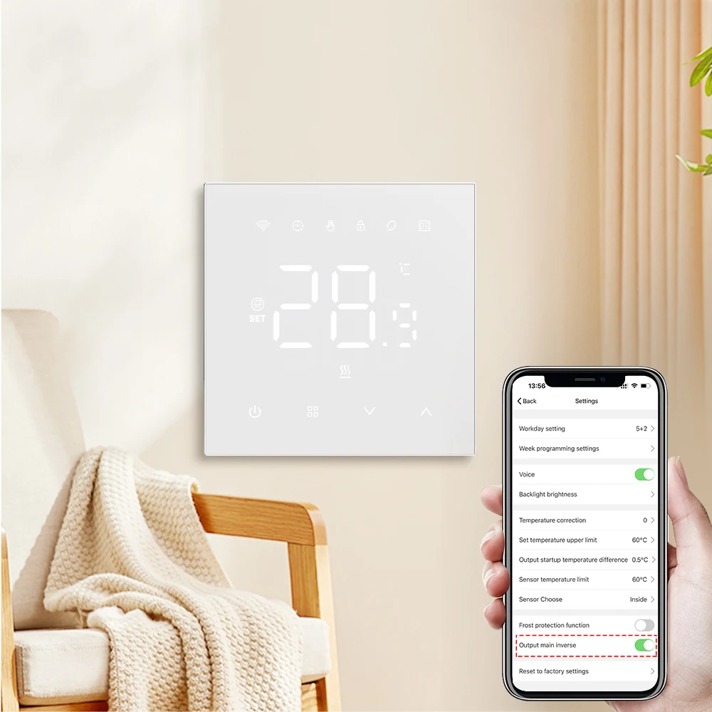 AVATTO Tuya WiFi Smart Thermostat，Electric Heating Water Gas Boiler Temperature Controller Works With Google Home Alexa Alice