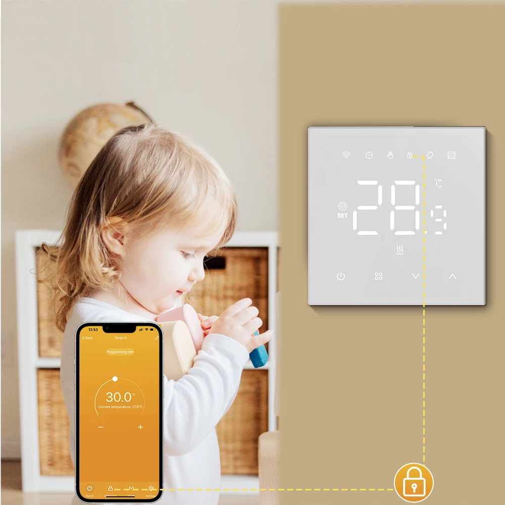 AVATTO Tuya WiFi Smart Thermostat，Electric Heating Water Gas Boiler Temperature Controller Works With Google Home Alexa Alice