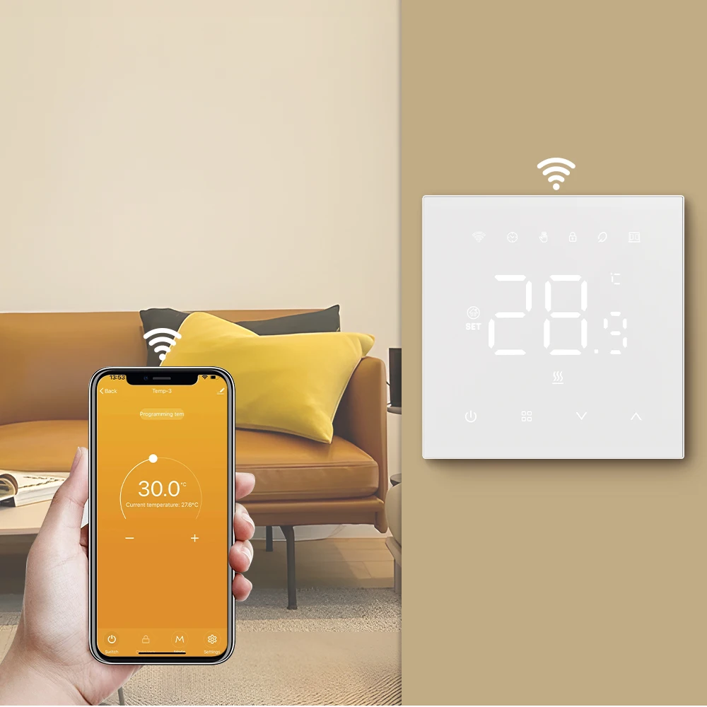 AVATTO Tuya WiFi Smart Thermostat，Electric Heating Water Gas Boiler Temperature Controller Works With Google Home Alexa Alice