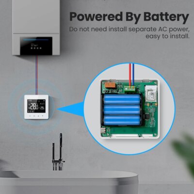 AVATTO Tuya WiFi/ZigBee Smart Thermostat,Low Power Battery Water Gas Boiler Temperature Controller For Alexa Google Home Alice - Image 3