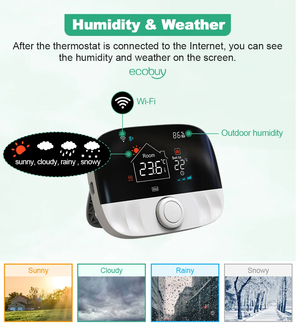 Tuya Smart Wifi Heating Thermostat Battery Wireless For Gas Boiler Heater Thermostat Temperature Controller Alexa Google Home Tuya Smart Wifi Heating Thermostat Battery Wireless For Gas Boiler Heater Thermostat Temperature Controller Alexa Google Home