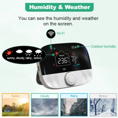 Tuya Smart Wifi Heating Thermostat Battery Wireless For Gas Boiler Heater Thermostat Temperature Controller Alexa Google Home - Image 5