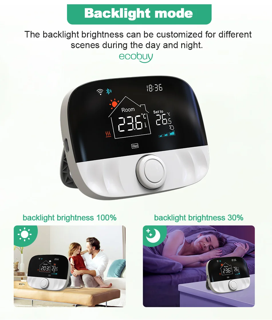 Tuya Smart Wifi Heating Thermostat Battery Wireless For Gas Boiler Heater Thermostat Temperature Controller Alexa Google Home Tuya Smart Wifi Heating Thermostat Battery Wireless For Gas Boiler Heater Thermostat Temperature Controller Alexa Google Home