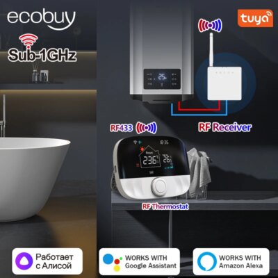 Tuya Smart Wifi Heating Thermostat Battery Wireless For Gas Boiler Heater Thermostat Temperature Controller Alexa Google Home - Image 2