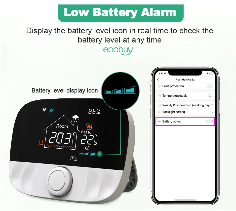 Tuya Smart Wifi Heating Thermostat Battery Wireless For Gas Boiler Heater Thermostat Temperature Controller Alexa Google Home Tuya Smart Wifi Heating Thermostat Battery Wireless For Gas Boiler Heater Thermostat Temperature Controller Alexa Google Home