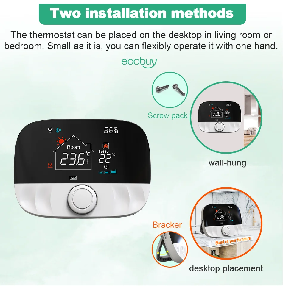 Tuya Smart Wifi Heating Thermostat Battery Wireless For Gas Boiler Heater Thermostat Temperature Controller Alexa Google Home Tuya Smart Wifi Heating Thermostat Battery Wireless For Gas Boiler Heater Thermostat Temperature Controller Alexa Google Home