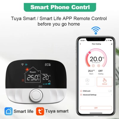 Tuya Smart Wifi Heating Thermostat Battery Wireless For Gas Boiler Heater Thermostat Temperature Controller Alexa Google Home - Image 3