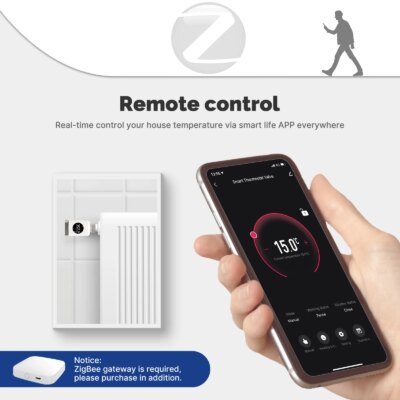 MOES Tuya Smart Wifi/ZigBee Thermostatic Radiator Valve TRV Programmable App Remote Temperature Controller with Alexa GoogleHome - Image 2