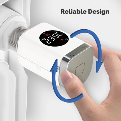 MOES Tuya Smart Wifi/ZigBee Thermostatic Radiator Valve TRV Programmable App Remote Temperature Controller with Alexa GoogleHome - Image 4