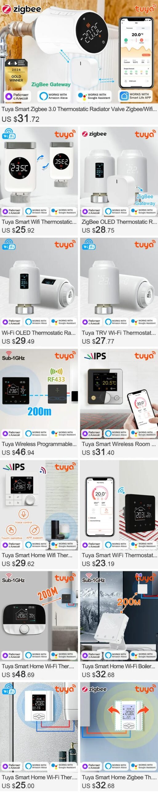 Tuya Smart ZigBee 3.0 TRV Radiator Actuator Valve Thermostatic Radiator Valve Temperature Controller Support Alexa Google Home Tuya Smart ZigBee 3.0 TRV Radiator Actuator Valve Thermostatic Radiator Valve Temperature Controller Support Alexa Google Home