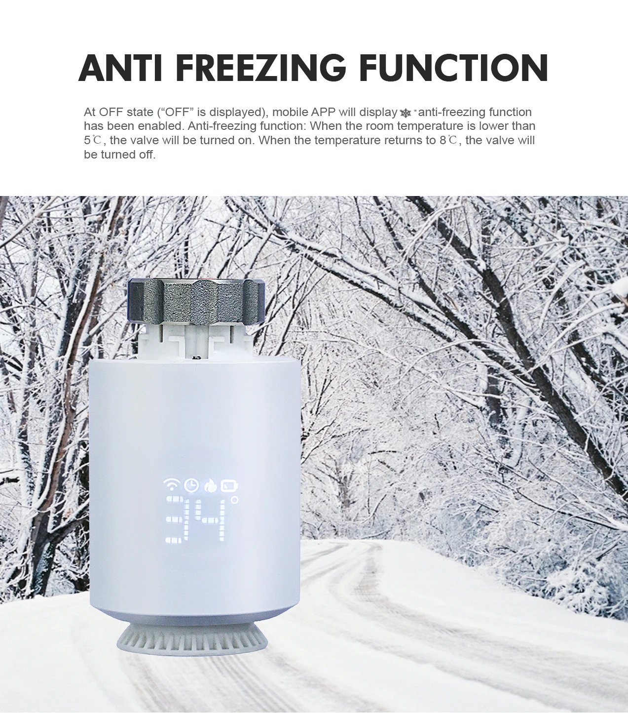 Tuya Smart ZigBee 3.0 TRV Radiator Actuator Valve Thermostatic Radiator Valve Temperature Controller Support Alexa Google Home Tuya Smart ZigBee 3.0 TRV Radiator Actuator Valve Thermostatic Radiator Valve Temperature Controller Support Alexa Google Home