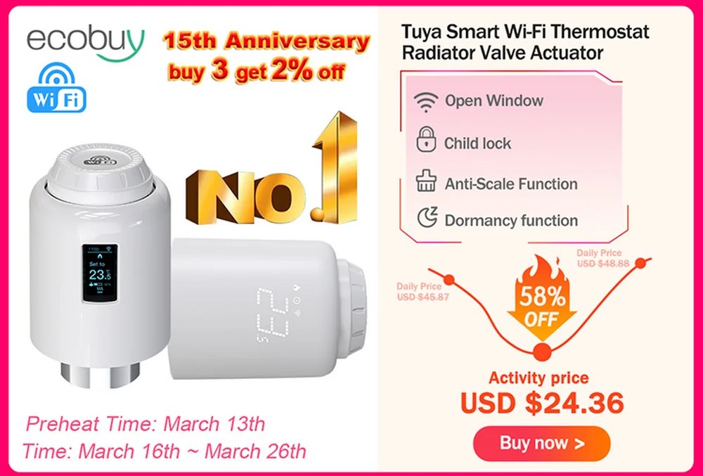 Tuya Smart ZigBee 3.0 TRV Radiator Actuator Valve Thermostatic Radiator Valve Temperature Controller Support Alexa Google Home Tuya Smart ZigBee 3.0 TRV Radiator Actuator Valve Thermostatic Radiator Valve Temperature Controller Support Alexa Google Home