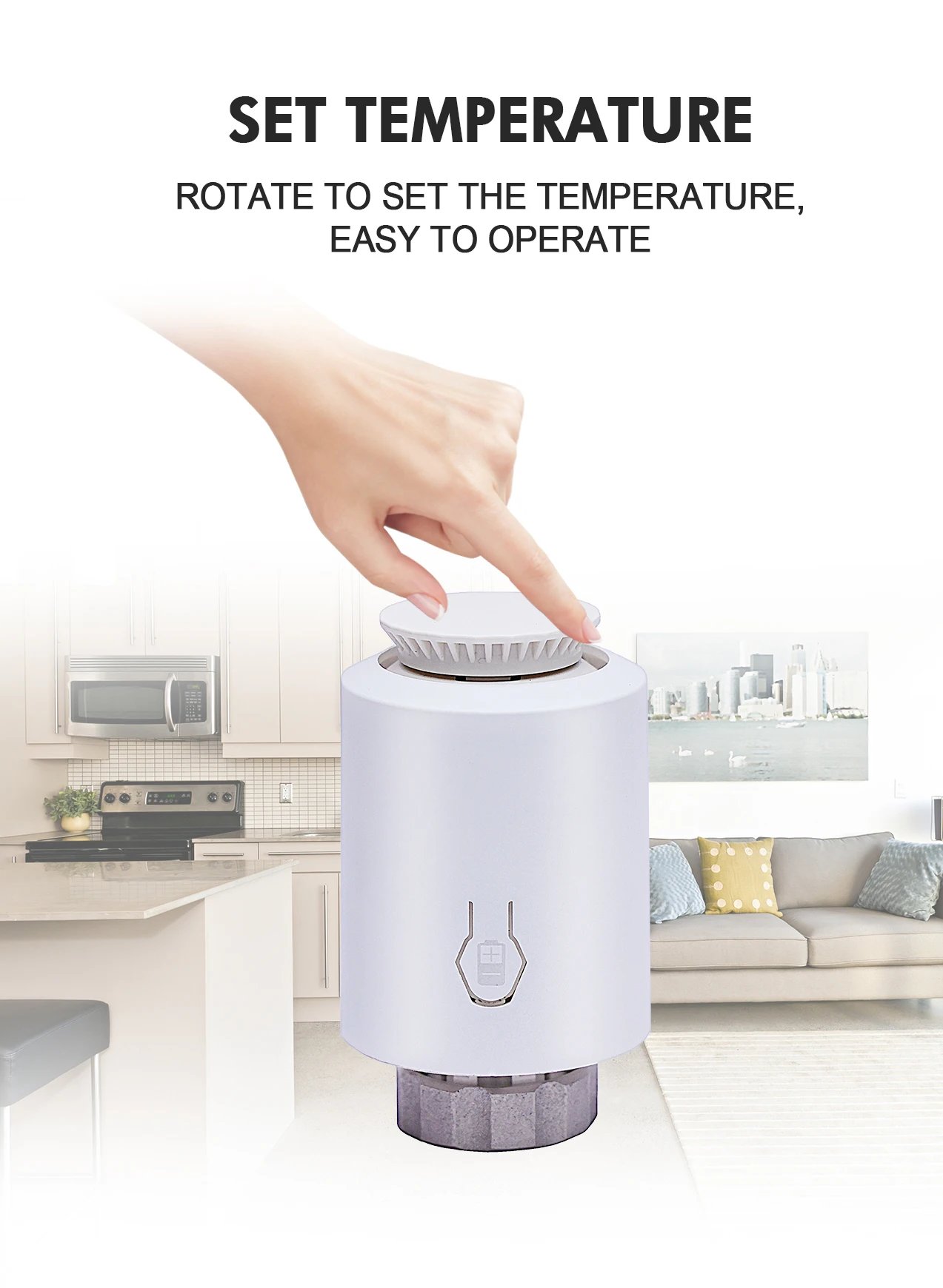 Tuya Smart ZigBee 3.0 TRV Radiator Actuator Valve Thermostatic Radiator Valve Temperature Controller Support Alexa Google Home Tuya Smart ZigBee 3.0 TRV Radiator Actuator Valve Thermostatic Radiator Valve Temperature Controller Support Alexa Google Home