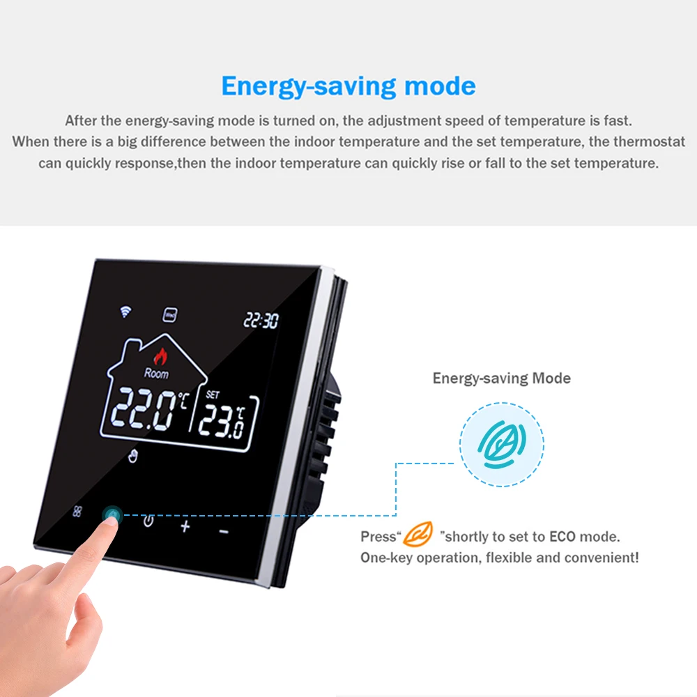 Tuya WiFi Smart Thermostat Heating, Electric Floor Heating Water/Gas Boiler Temperature Remote Controller for Google Home, Alexa Tuya WiFi Smart Thermostat Heating, Electric Floor Heating Water/Gas Boiler Temperature Remote Controller for Google Home, Alexa