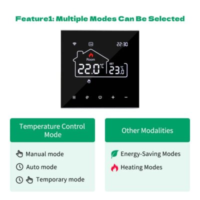 Tuya WiFi Smart Thermostat Heating, Electric Floor Heating Water/Gas Boiler Temperature Remote Controller for Google Home, Alexa - Image 2