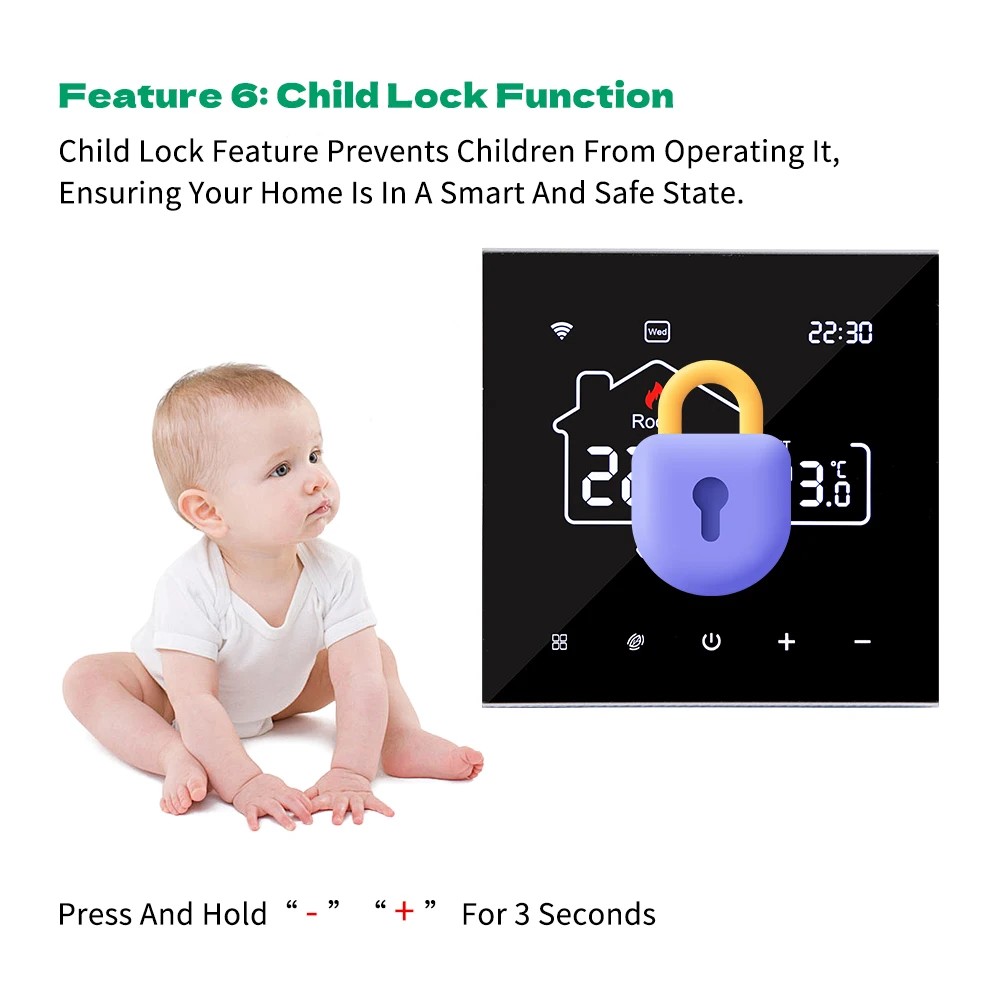 Tuya WiFi Smart Thermostat Heating, Electric Floor Heating Water/Gas Boiler Temperature Remote Controller for Google Home, Alexa Tuya WiFi Smart Thermostat Heating, Electric Floor Heating Water/Gas Boiler Temperature Remote Controller for Google Home, Alexa