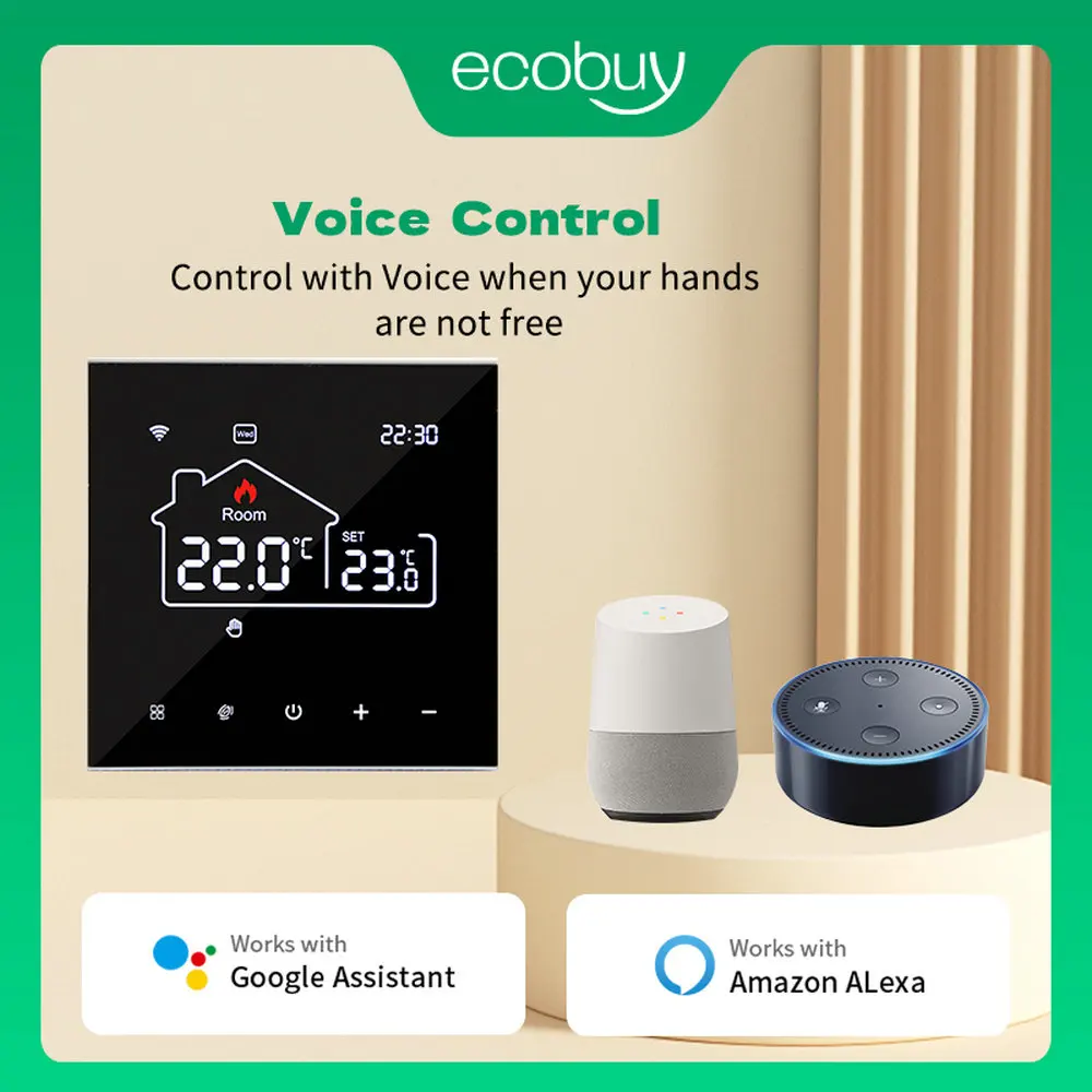 Tuya WiFi Smart Thermostat Heating, Electric Floor Heating Water/Gas Boiler Temperature Remote Controller for Google Home, Alexa Tuya WiFi Smart Thermostat Heating, Electric Floor Heating Water/Gas Boiler Temperature Remote Controller for Google Home, Alexa