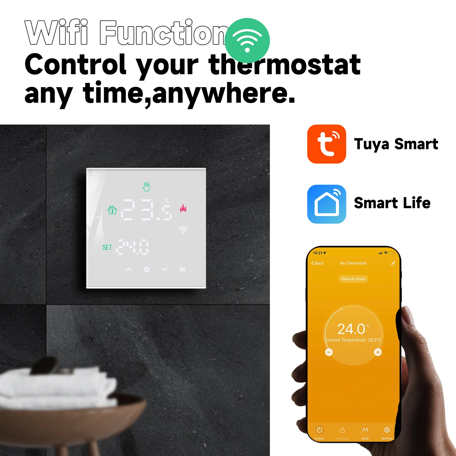 Beok Tuya Smart Home Thermoregulator WIFI Warm Floor Thermostat for Electric Heating Temperature Controller Gas Boiler Yandex Beok Tuya Smart Home Thermoregulator WIFI Warm Floor Thermostat for Electric Heating Temperature Controller Gas Boiler Yandex